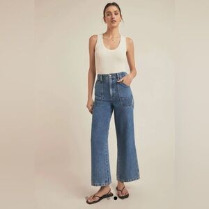 Women's Blue High-Waisted Jeans